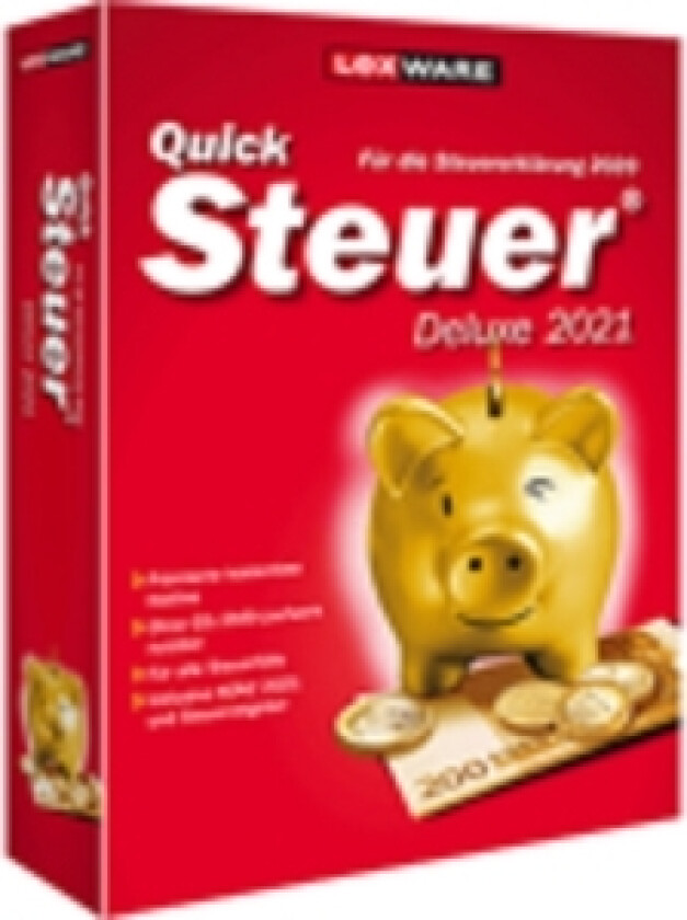 Quicksteuer Deluxe 2021 - Lisens - Up To 5 Tax Returns - Nedlasting - Esd - Win - Tysk