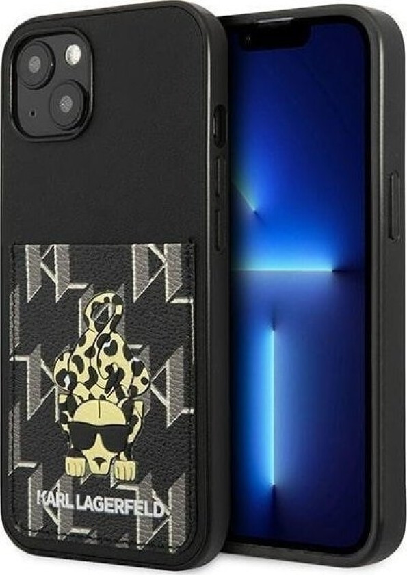 Klhcp13mcancnk Iphone 13 6,1" Hardcase Czarny/Black Karlimals Cardslot