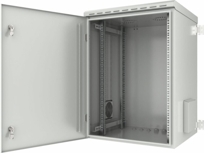 By Logon - Rack Skap - 60 X 60 - Veggmonterbar - Hvit, Ral 7035 - 16U - 19"