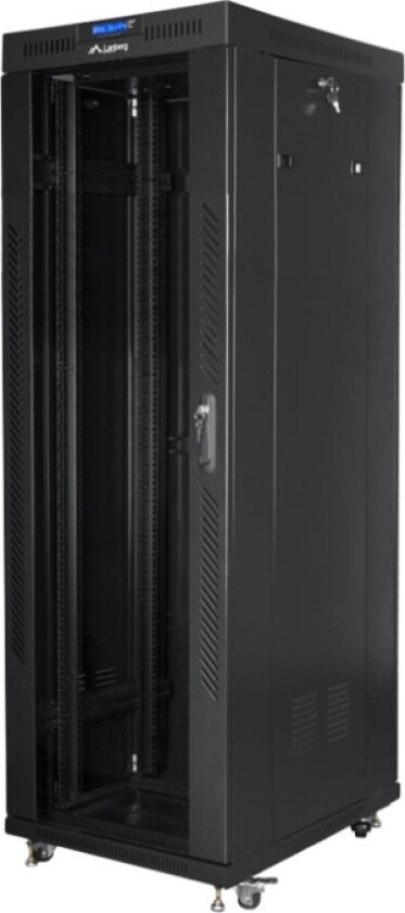 Lanberg - Rack Skap - Med 4 Kjølevifter, Display - Svart, Ral 9004 - 37U - 19"