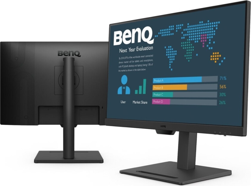 Benq Bl2790t - Forretning - Led-Skjerm - 27" - 1920 X 1080 Full Hd (1080P) @ 100 Hz - Ips - 250 Cd/M² - 1300:1 - 5 Ms - 2Xhdmi, Displayport - Høyttal