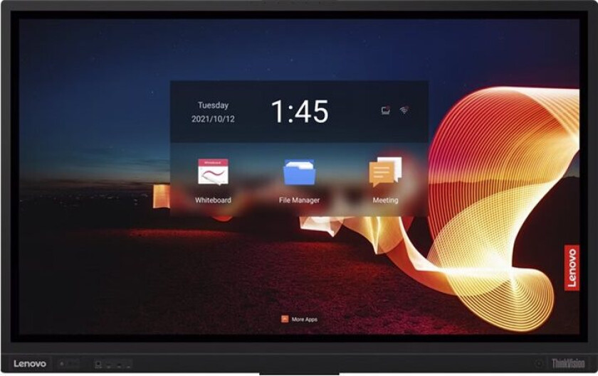 Thinkvision T65 - 65" Diagonalklasse Led-Bakgrunnsbelyst Lcd-Skjerm - Interaktiv - Med Berøringsskjerm (Multiberøring) / 8-Mikrofonsoppstillin