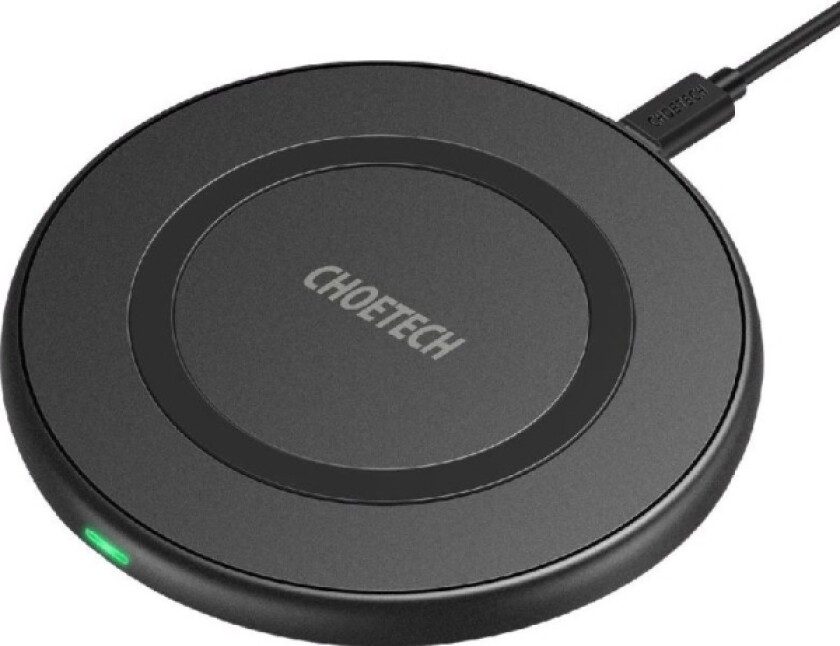 Qi 10W Trådløs Lader + Usb - Mikro Usb-Kabel Svart (T526-S)