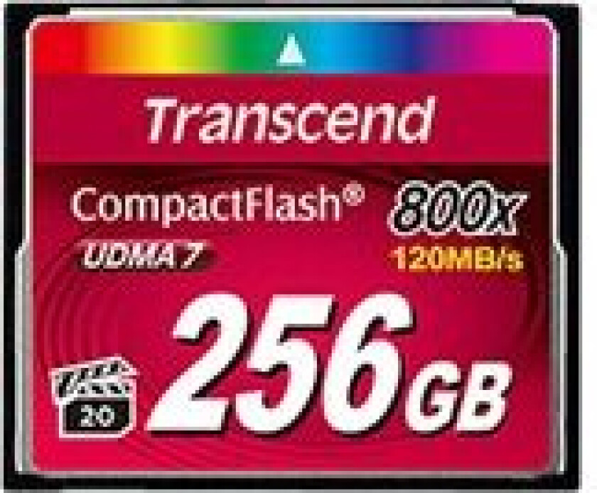 Premium - Flashminnekort - 256 Gb - 800X - Compactflash