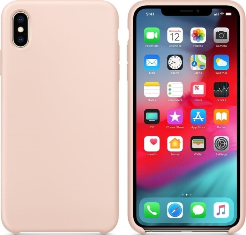 Silikondeksel Fleksibelt Silikondeksel Til Iphone Xs Max Rosa