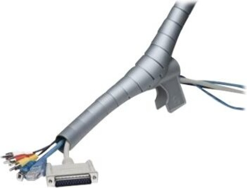 Techly - Fleksibel Kabelkanal - Innendørs - 2.5 M - Svart