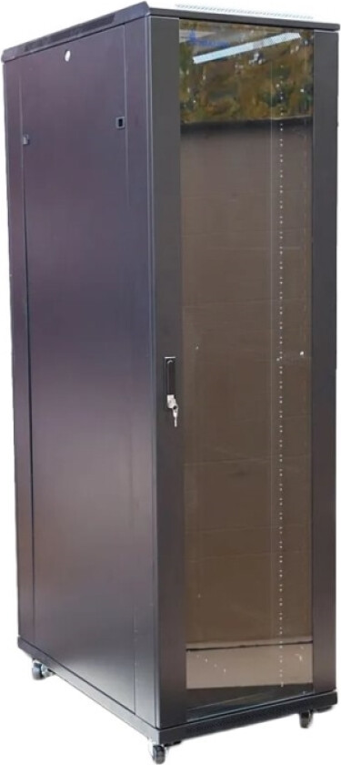 Extralink - Rack Skap - 800X1000 Mm - Står På Gulv - Svart - 42U - 19"