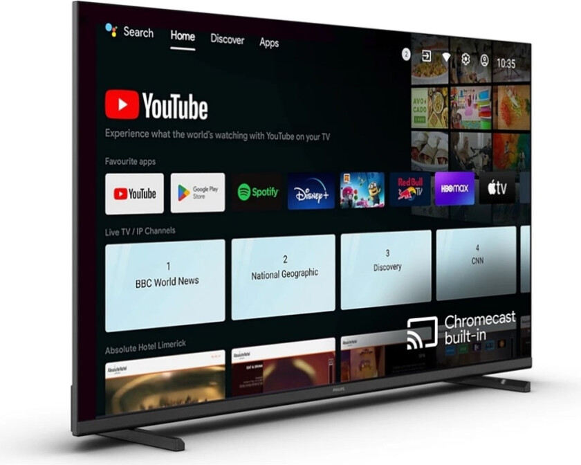 43Hfl4518u - 43" Diagonalklasse Primesuite Led-Bakgrunnsbelyst Lcd Tv - Helsepleie / Hotell - Smart Tv - Android Tv - 4K Uhd (2160P) 3840 X 2