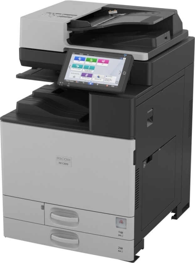 Im C3010(A) - Skriver - Farge - Laser - A3 - 4800 X 1200 Dpi Inntil 30 Spm (Farge) - Kapasitet: 220 Ark - Usb, Lan