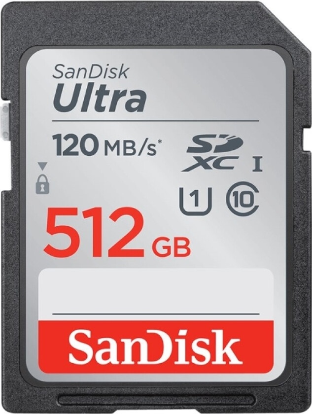 Sandisk Ultrastar Sdsdun4-512G-Gn6in, 512 Gb, Sdhc, Klasse 10, Uhs-I, 120 Mb/S, Klasse 1 (U1)