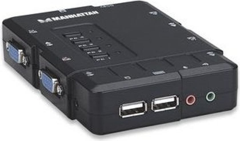4X1 Vga/Usb Kvm Switch 4-Port With Audio/Mic