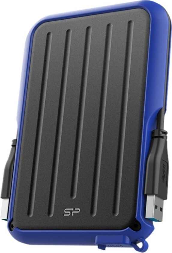 Armor A66 - Harddisk - 2 Tb - Ekstern (Bærbar) - Usb 3.2 Gen 1 - Svart/Blå