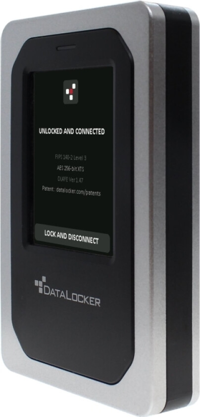 Datalocker Dl4 Fe - Ssd - Kryptert - 2 Tb - Ekstern (Bærbar) - Usb 3.2 (Usb-C Kontakt) - Fips 140-2 Level 3, 256-Bit Aes-Xts - Taa-Samsvar