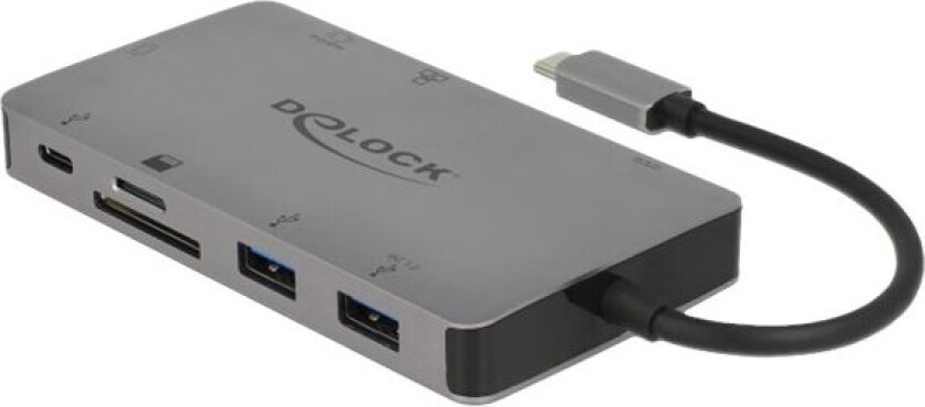 Delock - Dockingstasjon - Usb-C - Vga, Hdmi - 1Gbe