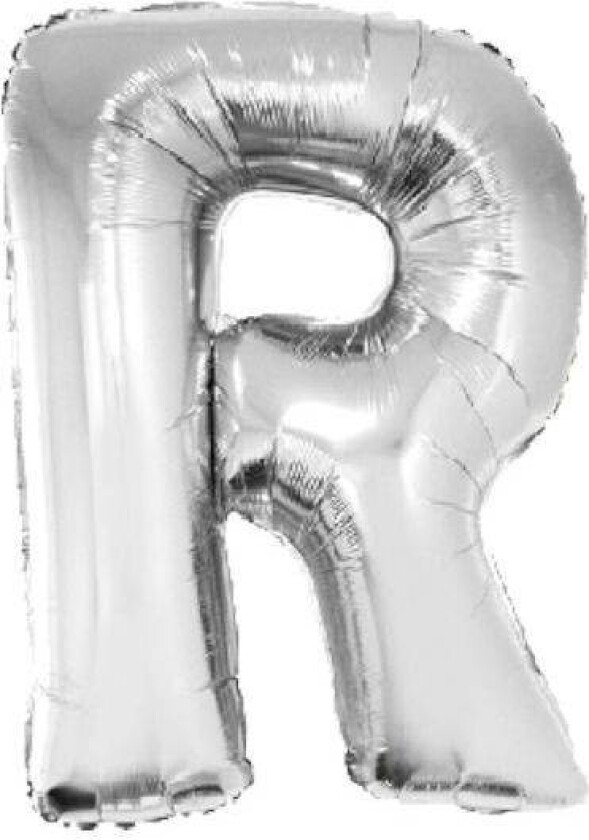 Bokstavballong i Sølv XL -R-