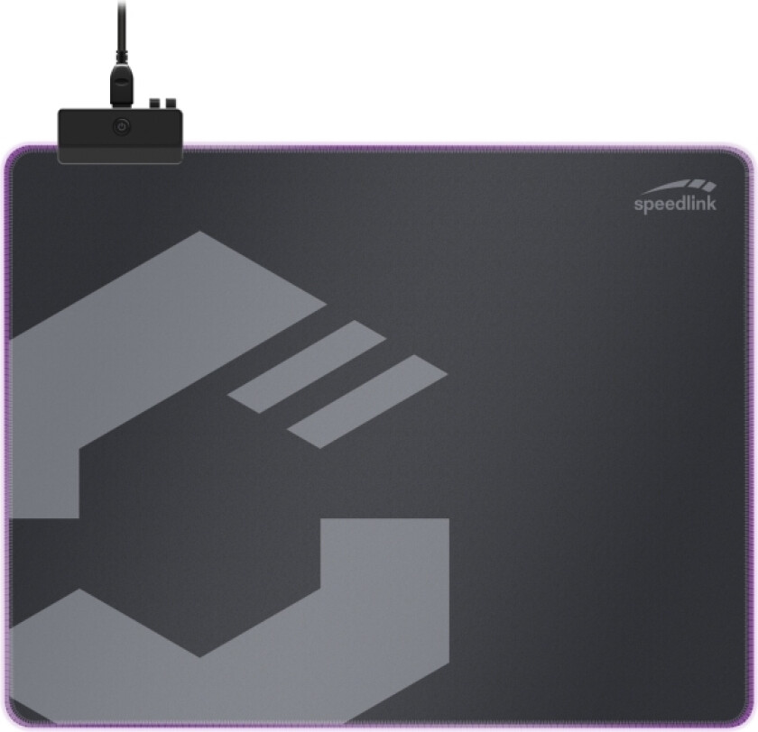 Speedlink Levas Led, Sort, Mønster, Usb-Strøm, Antiskliunderlag, Musematte Til Gaming