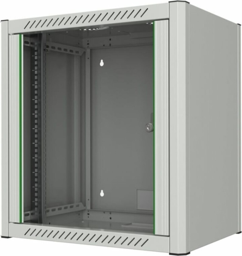 - Rack Skap - 60 X 45 - Veggmonterbar - Hvit, Ral7035 - 12U - 19"