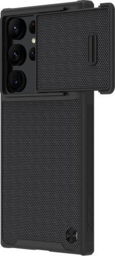Nillkin Textured S-Deksel Til Samsung Galaxy S22 Ultra Pansret Deksel Med Kameradeksel Sort