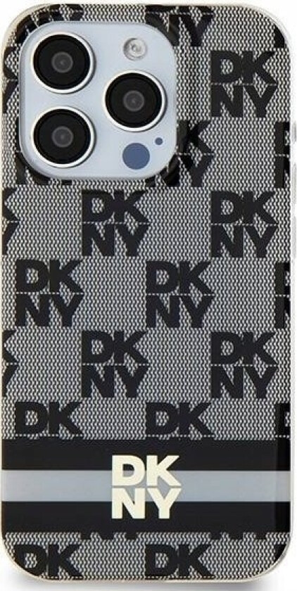 Dkny Dkny Dkhmp14shcptsk Iphone 14 / 15 / 13 6.1" Czarny/Black Hardcase Iml Checkered Mono Pattern & Printed Stripes Magsafe