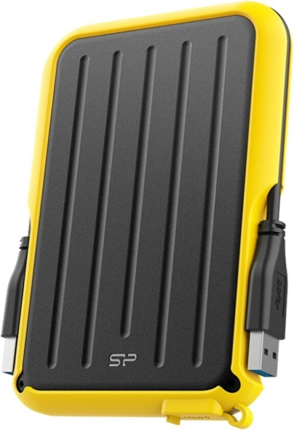 Armor A66 - Harddisk - 2 Tb - Ekstern (Bærbar) - Usb 3.2 Gen 1 - Svart/Gul