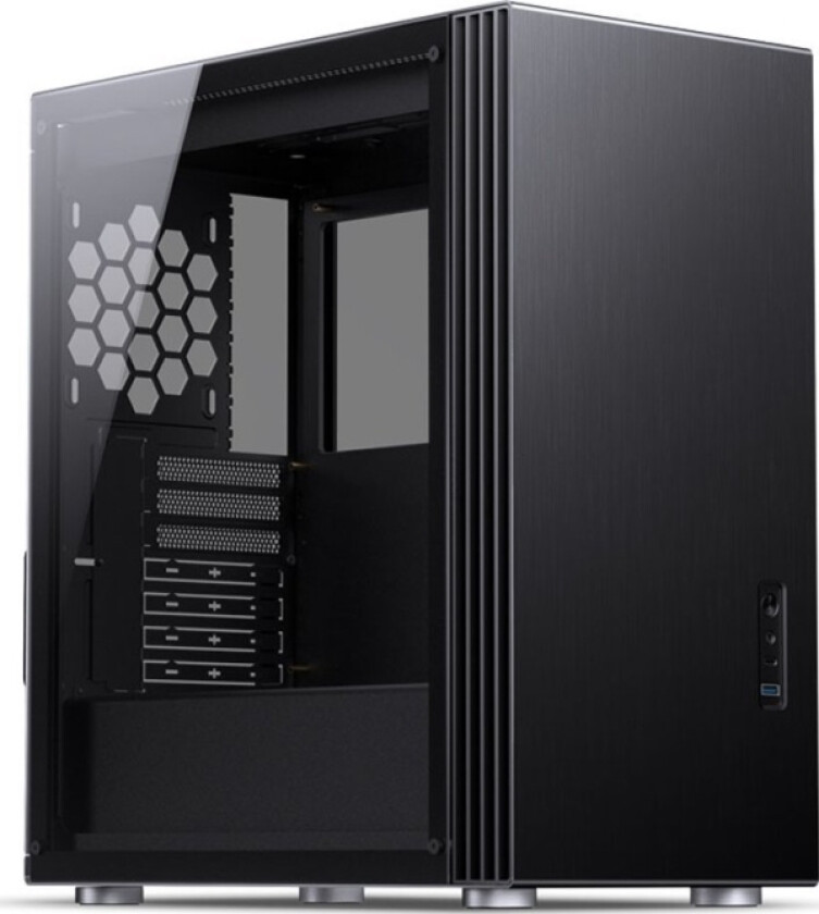 U6 Window Midi-Tower, Tempered Glass - Schwarz (U6 Black)