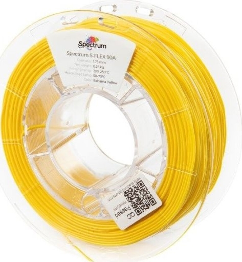 Spectrum Filament S-Flex 90A Bahama Yellow 1.75 Mm/0.25 Kg
