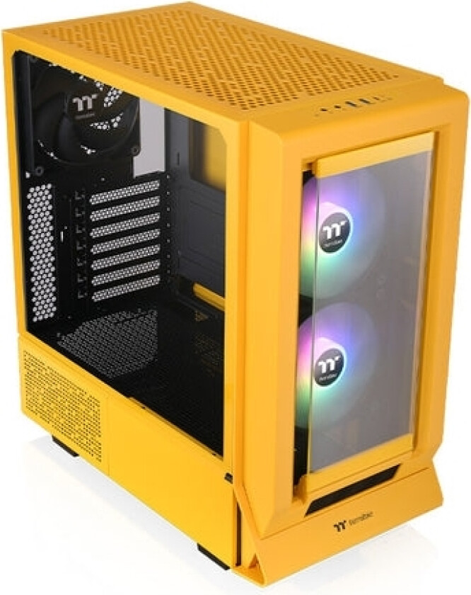 Ceres - - Sidepanel Med Vindu (Herdet Glass) - Ingen Strømforsyning - Hydrangea Blue - Usb/Lyd