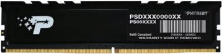 Patriot Signature Premium - Ddr5 - Modul - 16 Gb - Dimm 288-Pin - 5600 Mhz / Pc5-44800 - Cl46 - 1.1 V - Ikke-Bufret - On-Die Ecc