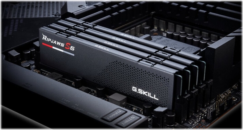 Ripjaws S5 - Ddr5 - Sett - 32 Gb: 2 X 16 Gb - Dimm 288-Pin - 5200 Mhz / Pc5-41600 - Cl40 - 1.1 V - Ikke-Bufret - Ikke-Ecc - Matt Svart