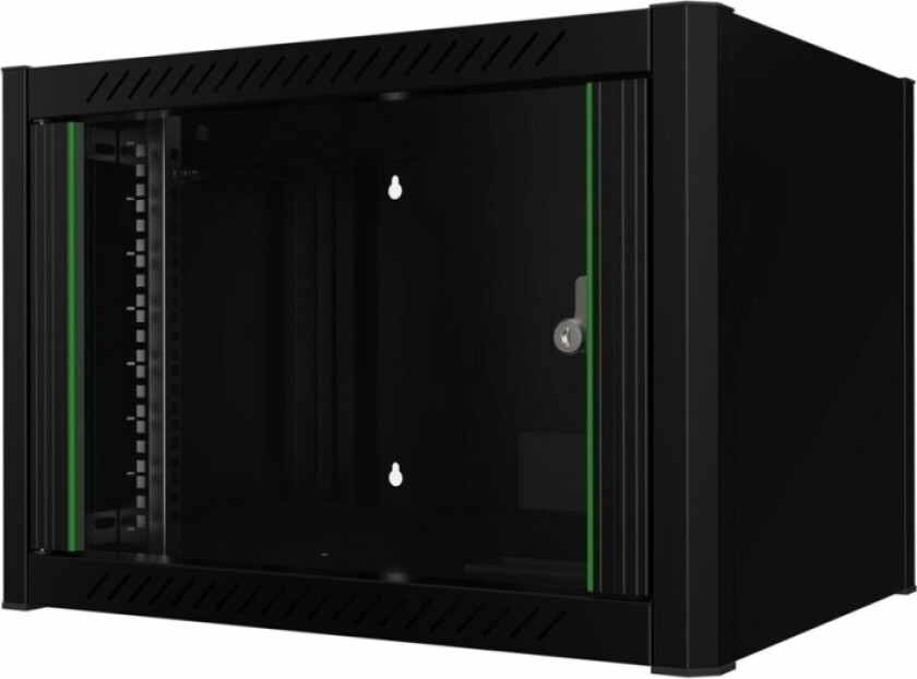 By Logon - Rack Skap - 60 X 45 - Veggmonterbar - Svart, Ral 9005 - 7U - 19"