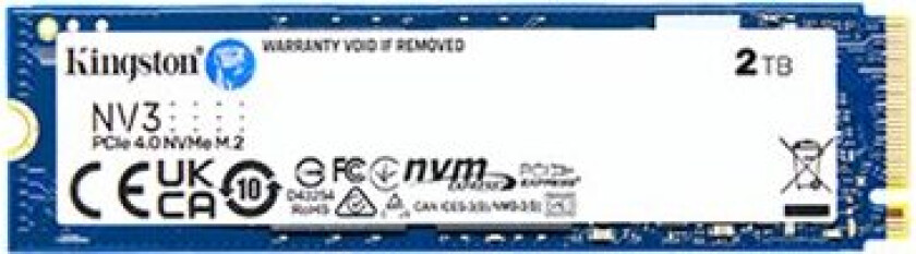 Kingston Nv3 - Ssd - 2 Tb - Intern - M.2 2280 - Pcie 4.0 X4 (Nvme)