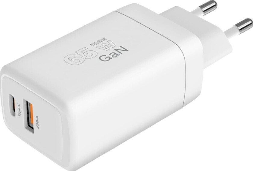 Lader 65 W Gan Vegglader Med Power Delivery Og Quick Charge Funksjon