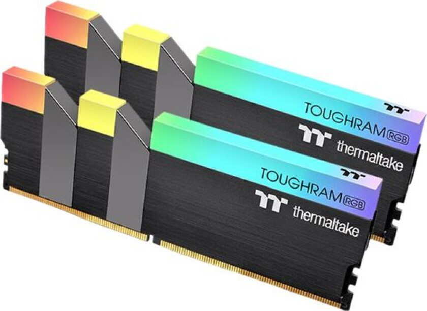 Toughram Rgb - Ddr4 - Sett - 64 Gb: 2 X 32 Gb - Dimm 288-Pin - 3600 Mhz / Pc4-28800 - Cl18 - 1.35 V - Ikke-Bufret - Ikke-Ecc - Svart