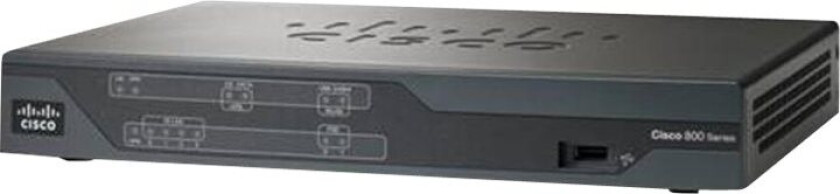 886 Vdsl/Adsl Over Isdn Multi-Mode Router - Ruter - Isdn/Dsl 4-Portssvitsj - Wan-Porter: 2 - Wi-Fi - 2,4 Ghz