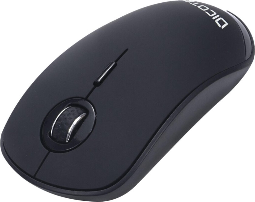 Silent - V2 - Mus - Høyre- Og Venstrehåndet - Optisk - 3 Knapper - Trådløs - 2.4 Ghz - Usb Trådløs Mottaker - Svart