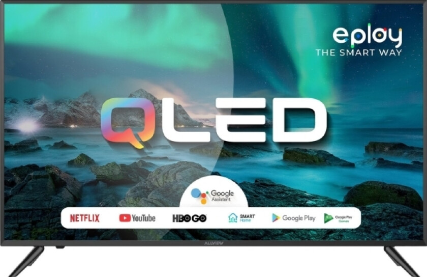 Tv Allview | Ql43eplay6100-U | 43 Tommer (109 Cm) | Smart Tv | Android Tv | Uhd | Svart