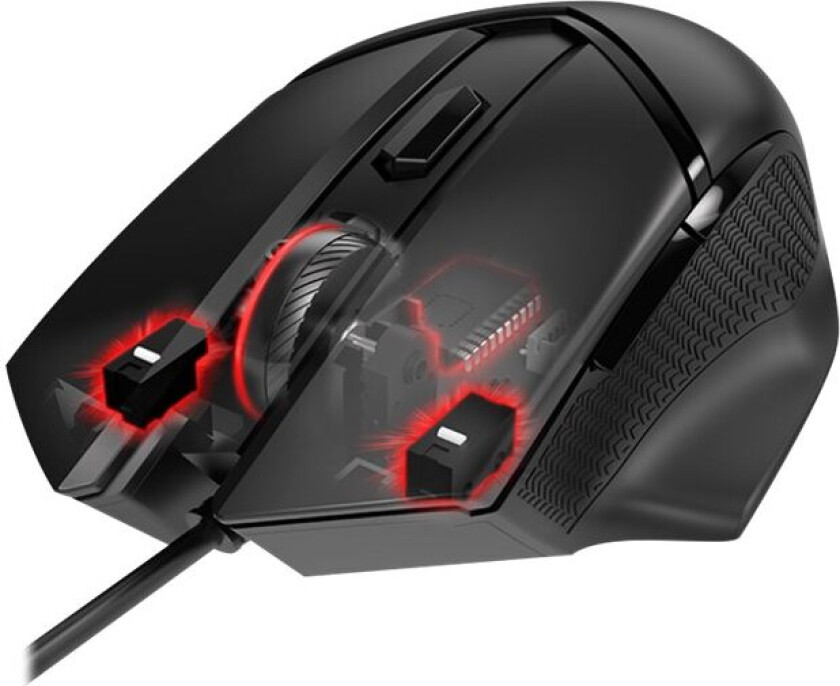 Msi Clutch Gm20 Elite - Mus - Ergonomisk - Høyrehendt - Optisk - 6 Knapper - Kablet - Usb 2.0