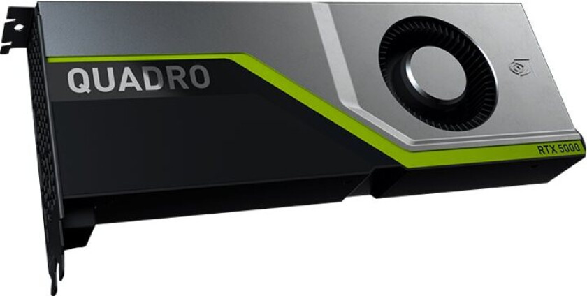 Nvidia Quadro Rtx 5000 - Grafikkort - Quadro Rtx 5000 - 16 Gb - Pcie 3.0 X16 - 4 X Displayport, Usb-C - For Celsius C780, M7010, M770, R970