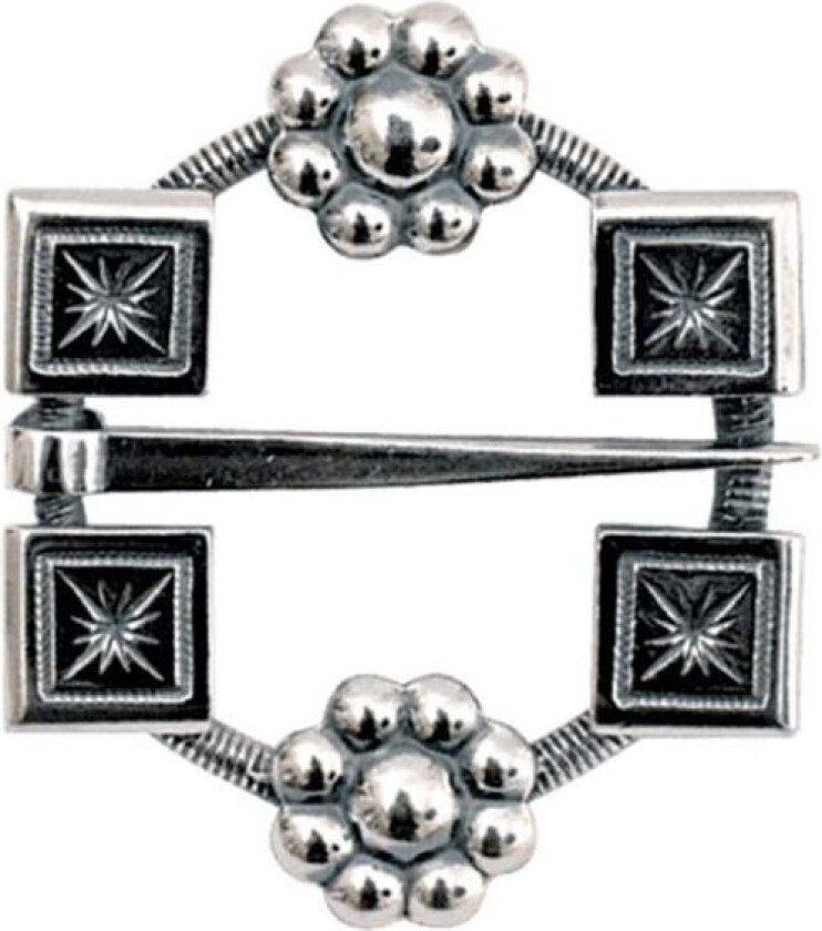 Halsring Fana i 830 oksidert sølv