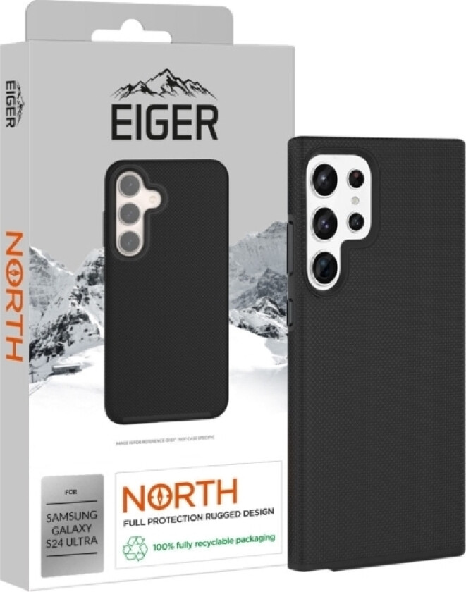 Eiger Egca00558, Deksel, Samsung, Galaxy S24 Ultra, 17,3 Cm (6,8"), Sort