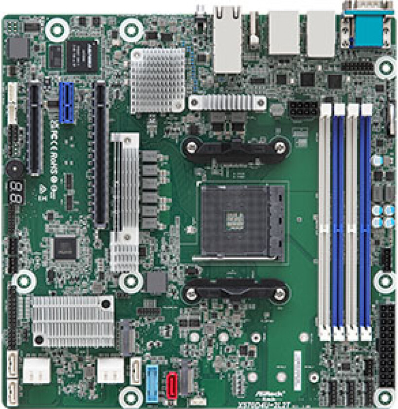 Mbs Asrock Amd Am4 X570d4u-2L2t/Bcm Broadcom