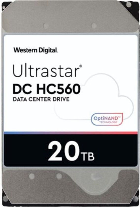 Wd Ultrastar Dc Hc560 Wuh722020ble6l4 - Harddisk - 20 Tb - Intern - 3,5" - Sata 6 Gb/S - 7200 Rpm - Buffer: 512 Mb