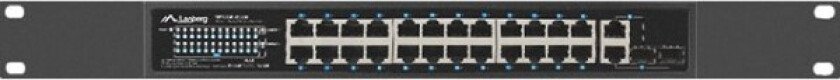 Bilde av Switch Lamax Lanberg Uadministrert Bryter 24X 100Mb Poe+/2X Combo Rack 19" Gigabit Ethernet 250W
