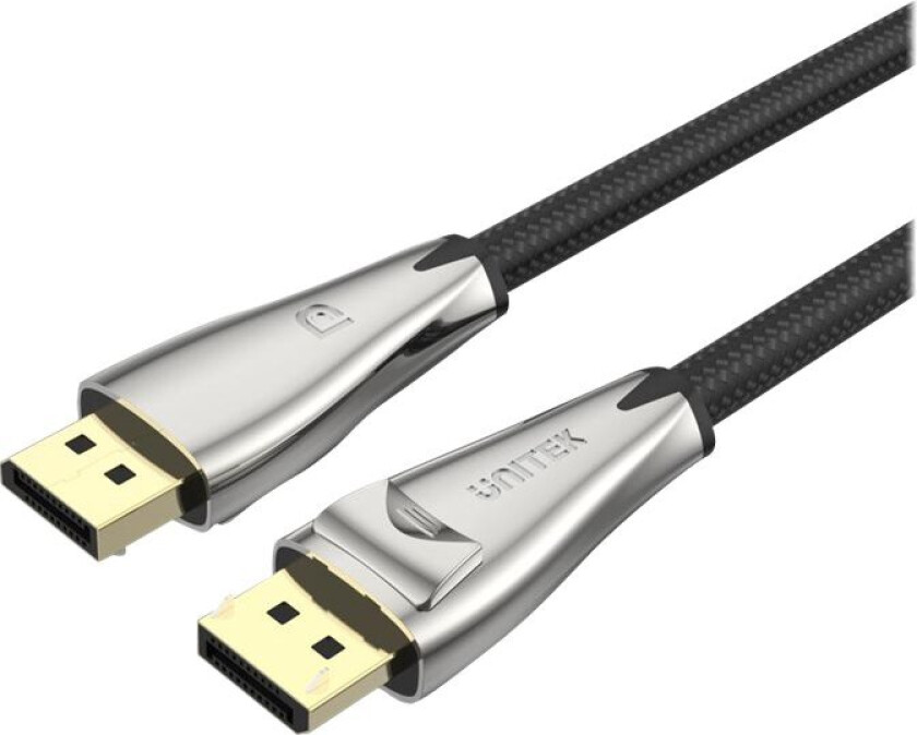 Unitek C1608bni - Displayport-Kabel - Displayport (Hann) Låst Til Displayport (Hann) Låst - Displayport 1.4 - 2 M - 8K-Støtte, Fec - Rom