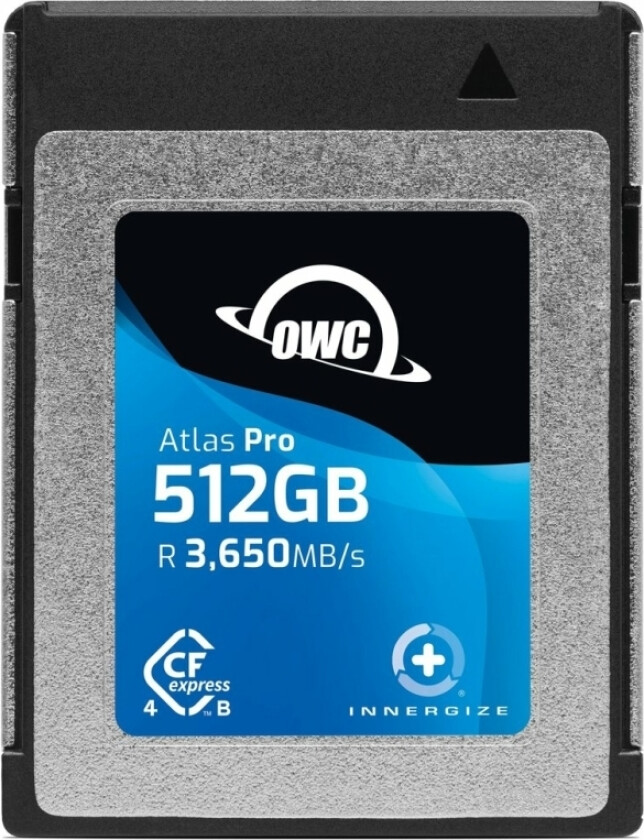 Owc Atlas Pro, 512 Gb, Cfexpress, 3650 Mb/S, 3000 Mb/S, Elektrostatiskt Urladdningsskydd (Esd), Slagtålig, Stöttålig, Uv-Beständig, Röntgentålig, Sva