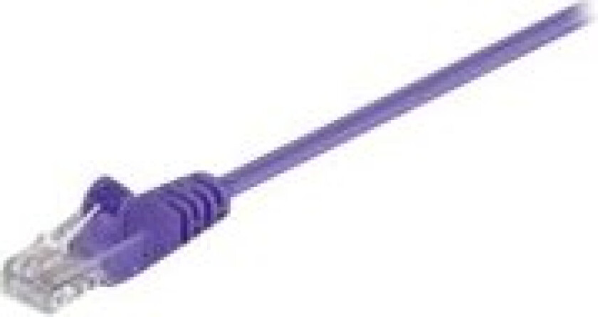 Microconnect - Nettverkskabel - Rj-45 (Hann) Til Rj-45 (Hann) - 1 M - 4.5 Mm - Utp - Cat 5E - Rund, Uten Hindringer, Flertrådet - Purpur