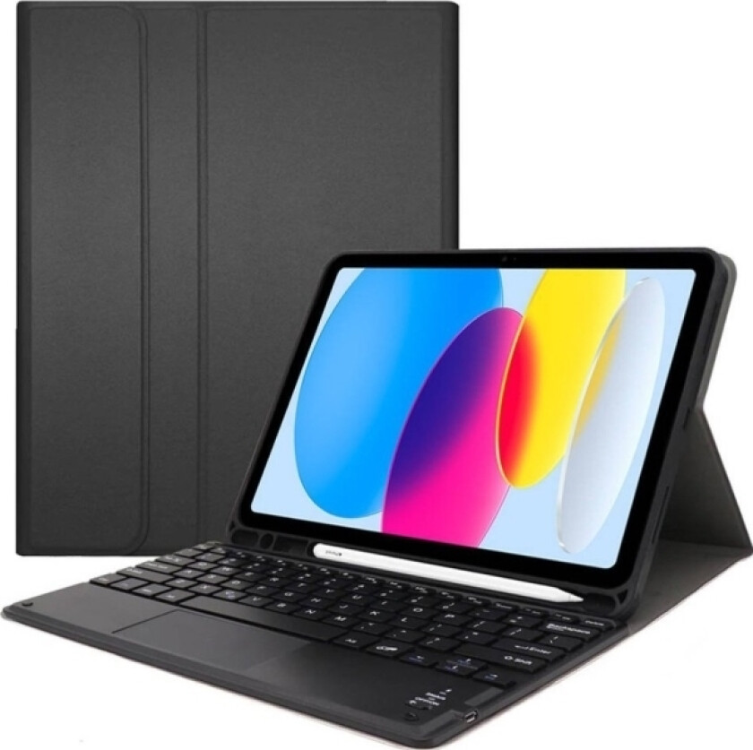 -Deksel Med Touchpad-Tastatur For Apple Ipad 10.9 22 Tpip22 (Sort) Universal