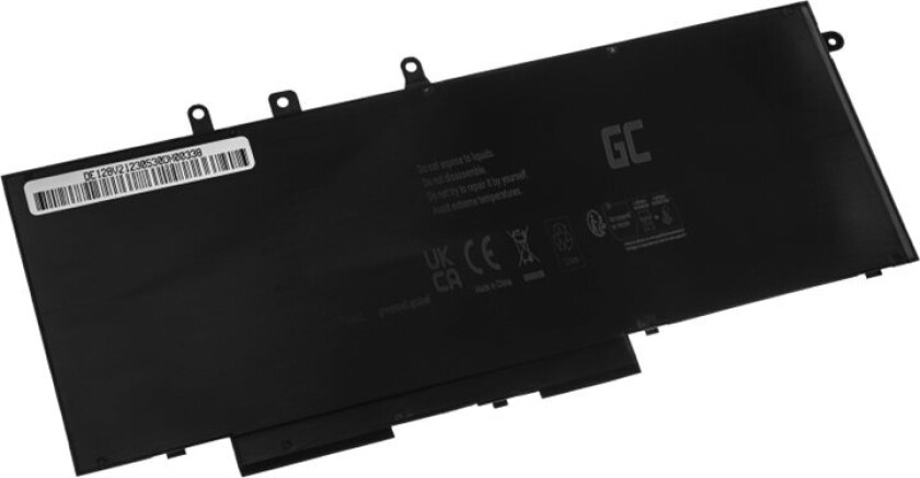 Green Cell - Batteri Til Bærbar Pc (Tilsvarer: Dell Gjknx, Dell 93Ftf) - Litiumpolymer - 4-Cellers - 6000 Mah - Svart