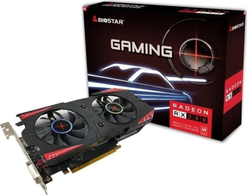 Grafikkort Biostar Rx560 4096Gddr5/128Bit Hdmi