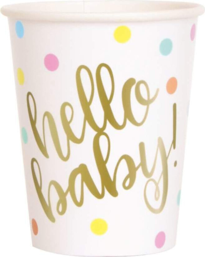 Pappkopper Hello Baby pk/8